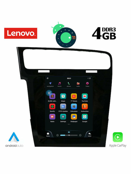 Lenovo Car-Audiosystem für Volkswagen Golf 2013-2021 (Bluetooth/USB/AUX/WiFi/GPS/Apple-Carplay) mit Touchscreen 9.7" DIQ_SSX_9985