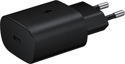 Samsung Φορτιστής Χωρίς Καλώδιο με Θύρα USB-C 25W Power Delivery Μαύρος (EP-TA800N Retail)