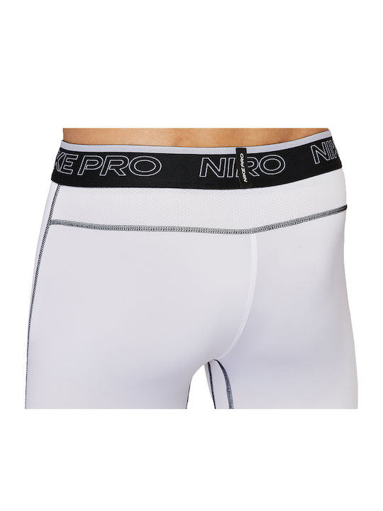 Nike Pro Dri-Fit Men's Sports Capri Leggings White
