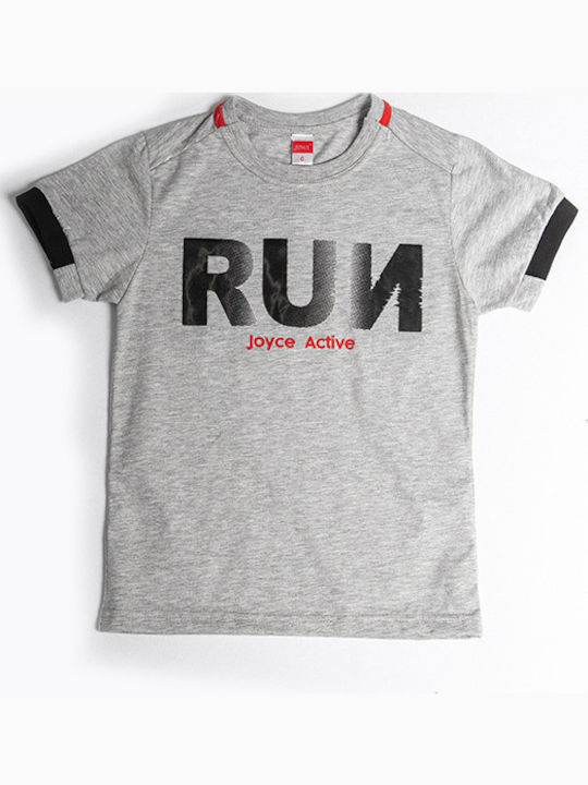 Kids' T-shirt Gray Run