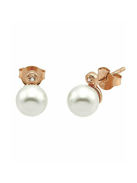 Vogue Earrings made of Silver Gold Plated with Stones & Pearls