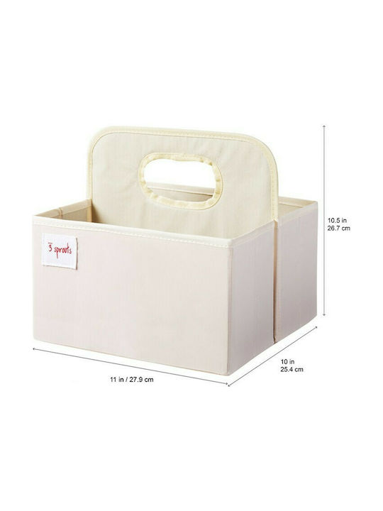 3 Sprouts Rabbit Nursery Storage Basket Beige