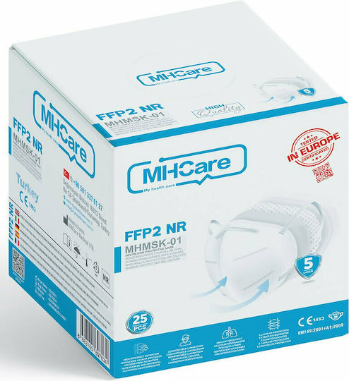 MHCare MHMSK-01 Disposable Protective Mask FFP2 Mix Colors 25pcs