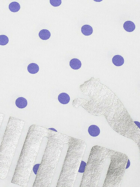 Kinder-T-Shirt Weiß ESSENTIALS+ DOTTED