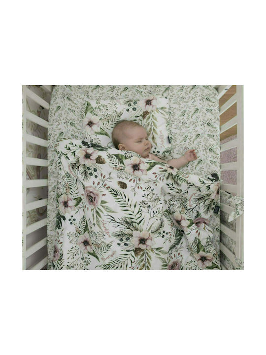 La Millou Blossom Forest Baby Sheet Crib Cotton Fitted White 70x140cm