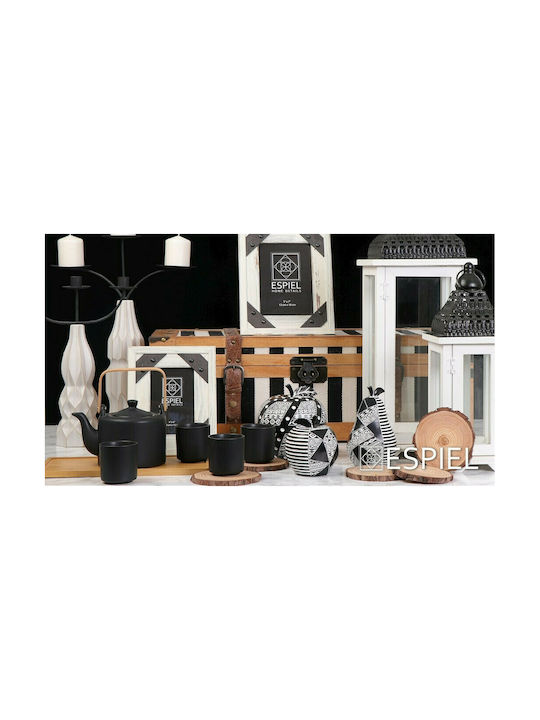 Espiel Decorativ Pere Polirășină Black/ White 10x10x16cm 1buc Espiel Decorativ Pere Polirășină Black/ White 10x10x16cm 1buc