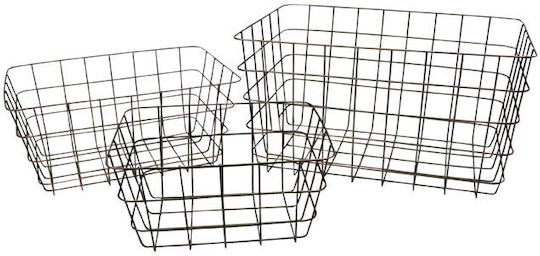 Ankor Obstschale Metallisch Schwarz 38x26x21cm