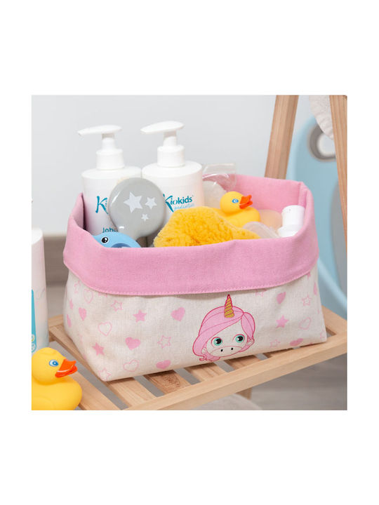 Kiokids Βρεφικό Καλάθι Καλλυντικών Unicorn Ροζ
