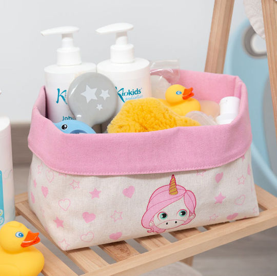 Kiokids Βρεφικό Καλάθι Καλλυντικών Unicorn Ροζ