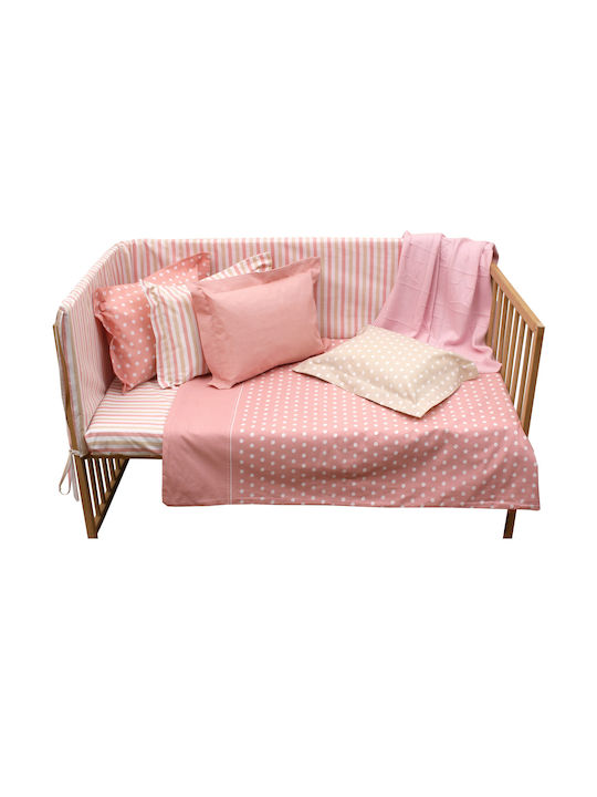 Anna Riska Mix & Match Baby Bettlaken Für Krippe Baumwolle Gray 120x165cm