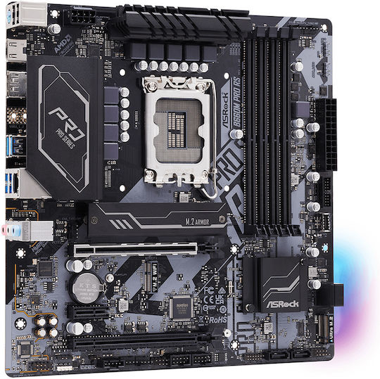 ASRock B660M Pro RS Motherboard Micro ATX με Intel 1700 Socket 90-MXBGW0-A0UAYZ
