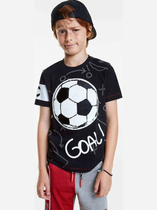 Παιδικό T-shirt Μαύρο T-Shirt Manolo