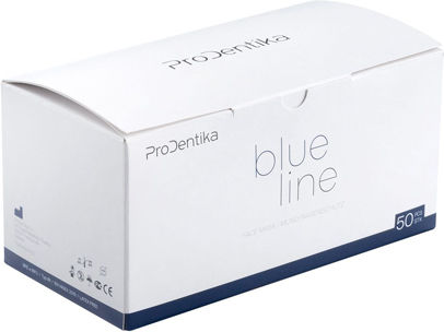 Prodentika Blue Line 3ply BFE ≥ 99% Type IIR Μάσκα Προστασίας Μιας Χρήσης Χειρουργική Τύπου IIR Γαλάζια 50τμχ