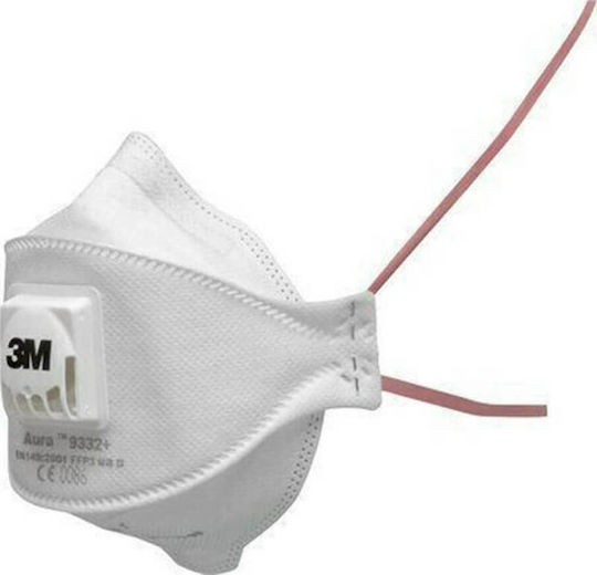 3M 9332+ Gen3 Μάσκα Προστασίας FFP3 με Βαλβίδα Λευκή 9332 1τμχ