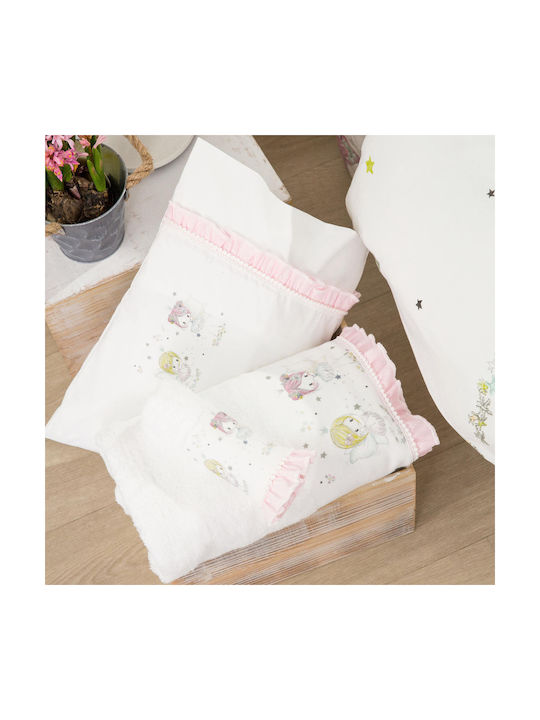 Borea Sheet Set Single Cotton Magic White 160x250cm 3pcs