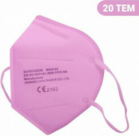 Max Max-02 FFP2 3D Care Protective Mask Protective Mask FFP2 Pink 20pcs
