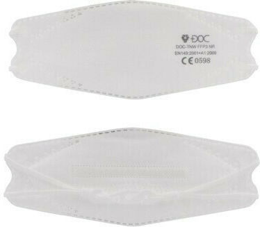 Doc High Protection Mask FFP3 NR Protective Mask FFP3 White 1pcs