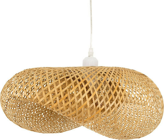 GloboStar Mexico Hängelampe Beige Boho Raster mit Fassung E27 65x46x30cm.
