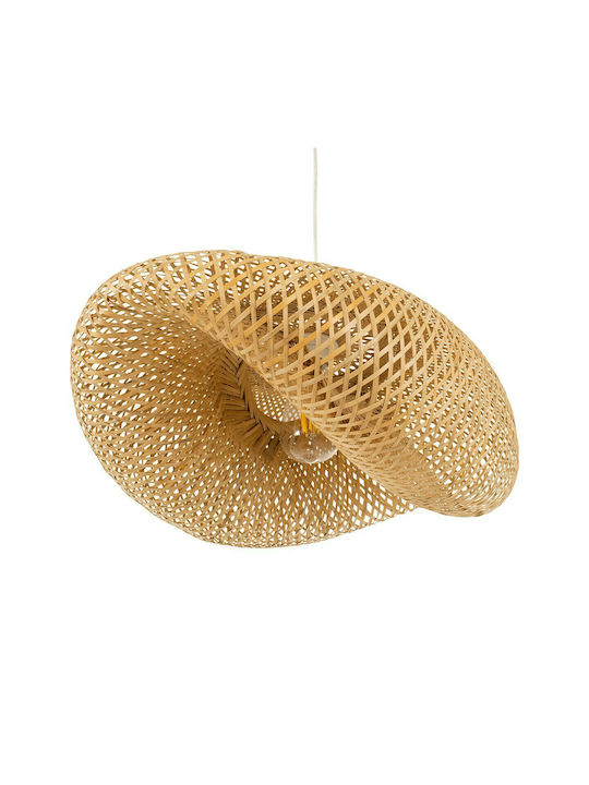 GloboStar Mexico Pendant Light Beige Boho Grid with Socket E27 65x46x30cm