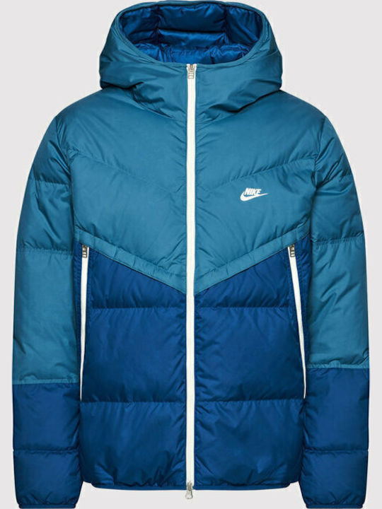 Jachetă de Iarnă Sport Wear Storm Fit Puffer Rift Albastru / Albastru Court