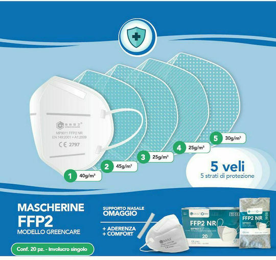 Bari Medical Filtering Half Masks Mască de protecție FFP2 Albastru 20buc