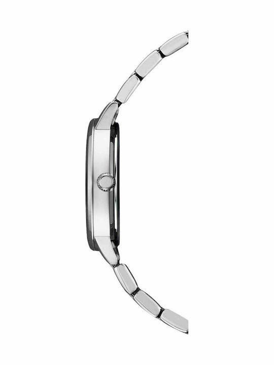 Citizen Γυναικείο Ρολόι 28mm Μπαταρίας με Ασημί Μεταλλικό Μπρασελέ