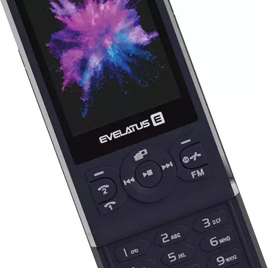 Evelatus Myriad Dual Sloturi SIM Telefon cu Butoane Meniu în Limba Engleză Albastru Închis