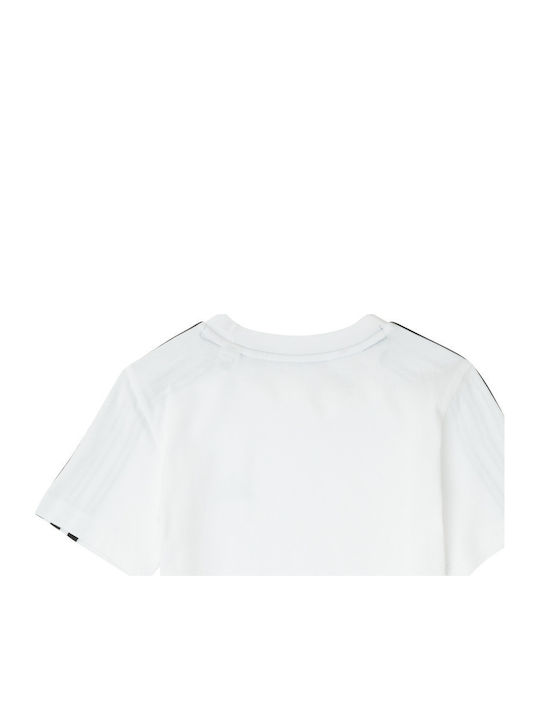 Kinder-T-Shirt Weiß ESSENTIALS 3-STRIPES