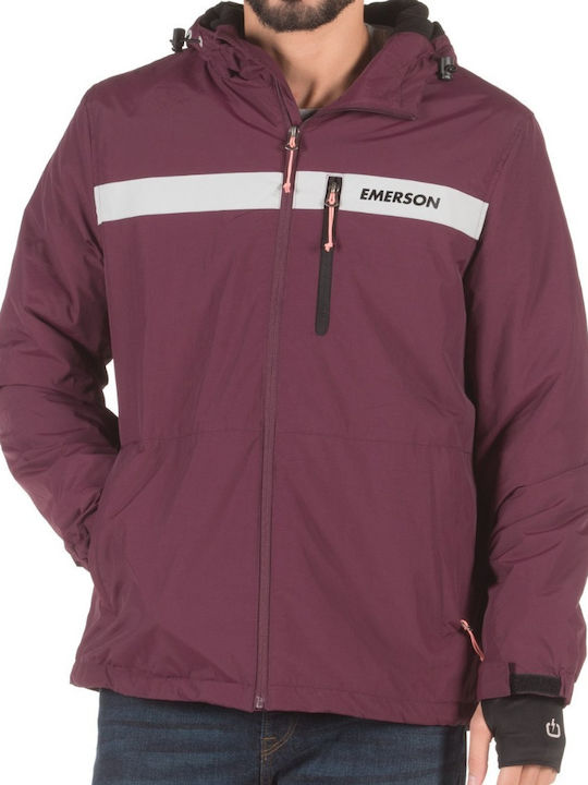 Winter Jacke Wasserdicht Burgundisch