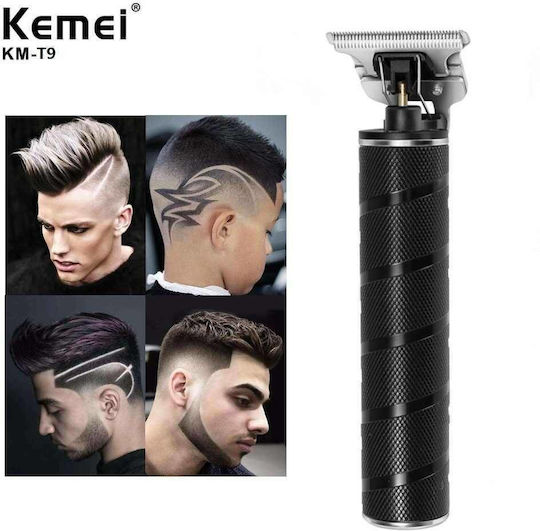 Kemei Professional Rechargeable Hair Clipper Black KM-T9