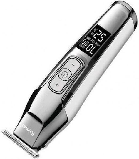 Kemei Rechargeable Hair Clipper Silver KM-5027