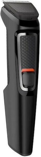 Philips Multigroom Series 3000 Σετ Επαναφορτιζόμενης Κουρευτικής Μηχανής Μαύρο MG3720/15
