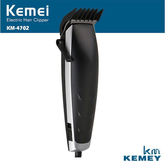 Kemei Professionelles Haarschneider Satz Stromversorgung Mit Kabel Schwarz KM-4702