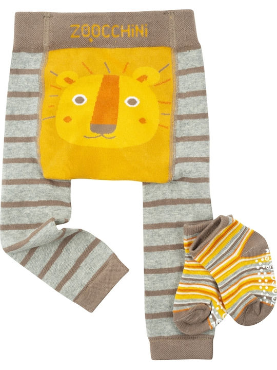 Kids Legging Long Beige Leo the Lion