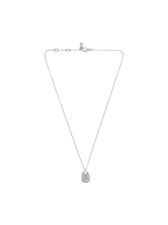 Skagen Necklace from Gold Plated Steel with Zircon