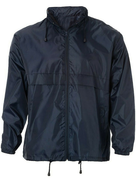 00218 Jacke Winddicht Marineblau