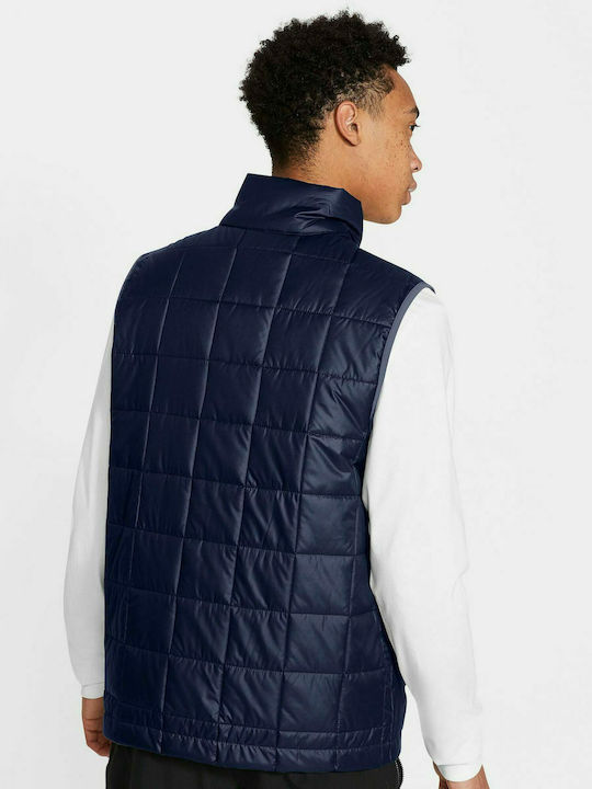 Nike Sportswear Αμάνικο Ανδρικό Μπουφάν Puffer Navy Μπλε