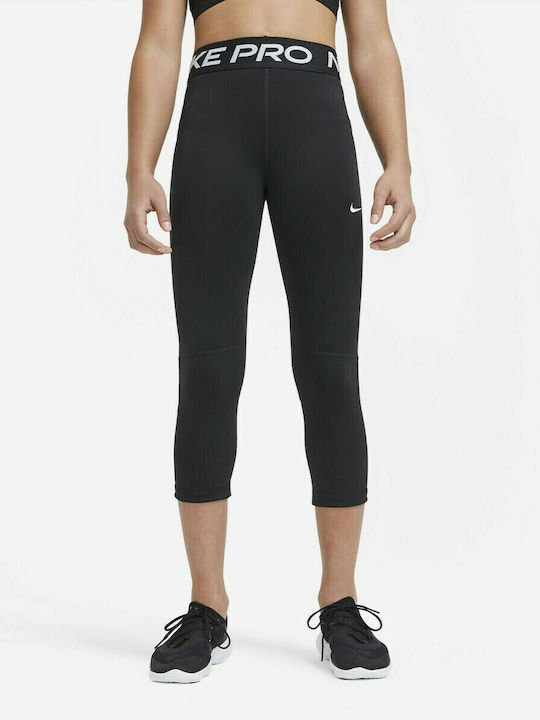 Παιδικό Κολάν Αθλητικό Κάπρι Dri-Fit Μαύρο Pro