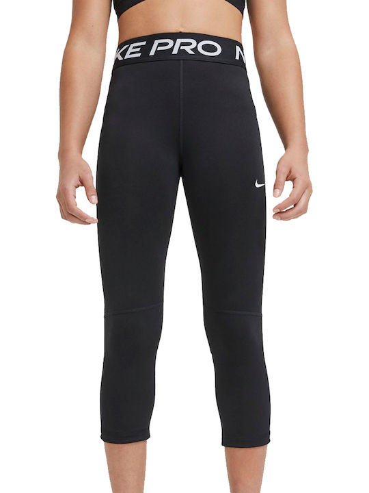 Παιδικό Κολάν Αθλητικό Κάπρι Dri-Fit Μαύρο Pro