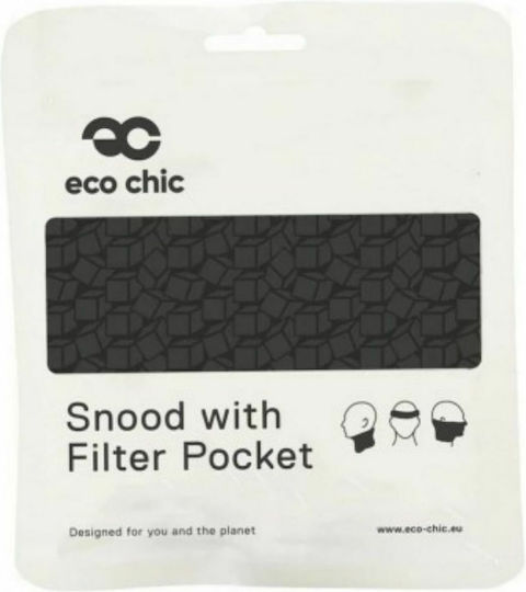 Eco Chic Cloth Face Mask Black E-S03 1pcs