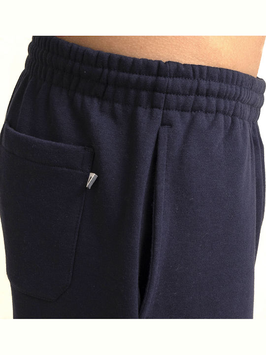 Sweatpants with Elastic Navy Blue