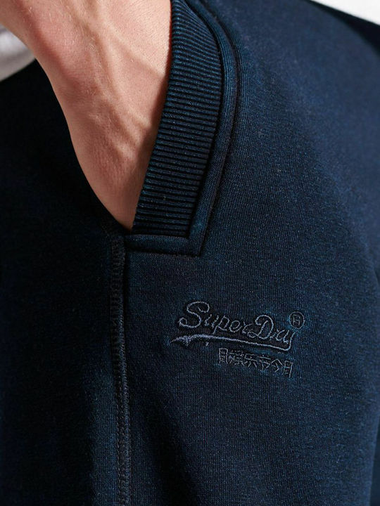 Sweatpants with Elastic Navy Blue