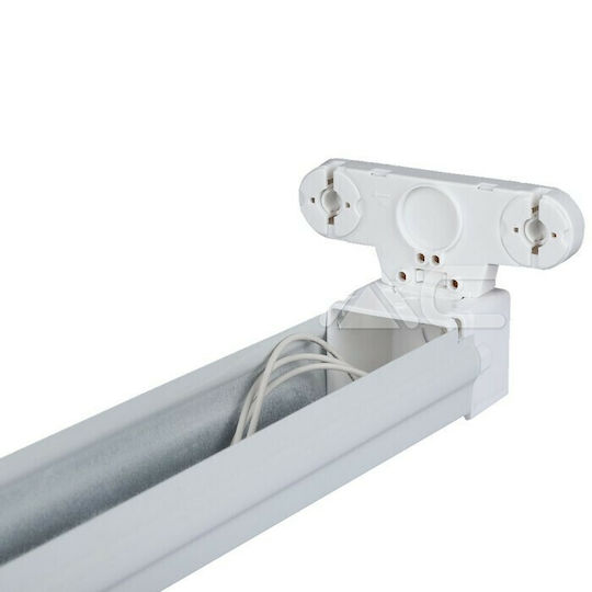 V-TAC Осветително тяло Еднократен с 2 места за LED лампи T8 150бр