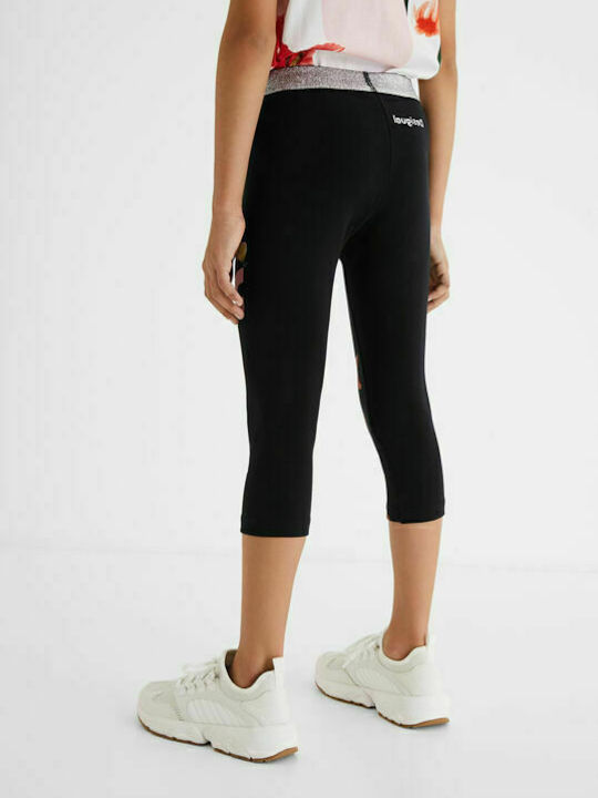 Kinder Leggings Capri Schwarz Vigo