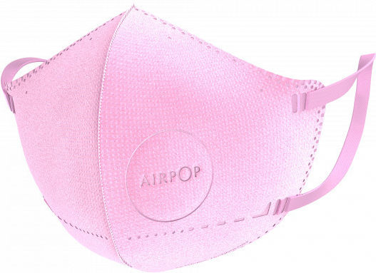 AirPop 30 Hr Mască pentru copii 3-12 ani Mască de protecție pentru copii Roz 43316 4buc