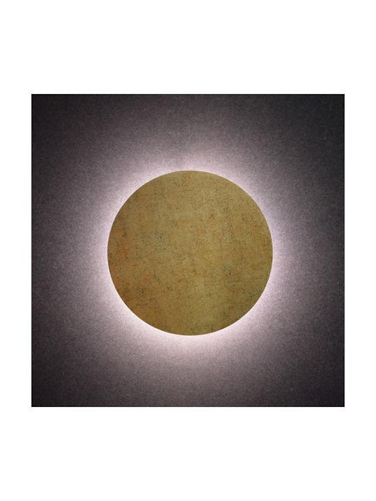 Aca Eclipse Modern Lamp Wall with Integrated LED and Warm White Light Brown 22cm