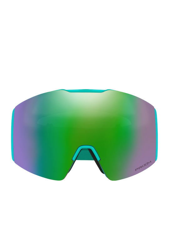 Oakley Fall Line Ski- & Snowboardbrille Erwachsene Türkis mit Linse in Grün Farbe
