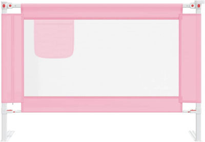 vidaXL Foldable Bed Rails made of Fabric in Pink Color 100x25x95εκ. 1pcs