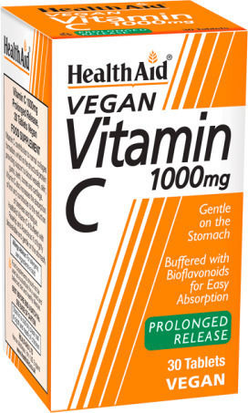 Health Aid Vitamin C Bioflavonoids 60 tabs Βιταμίνη για Ενίσχυση του Ανοσοποιητικού, τo Δέρμα & Αντιοξειδωτική δράση 1000mg 60 ταμπλέτες