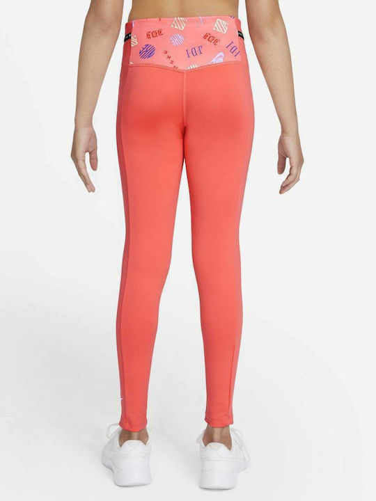 Colant Copii Sportiv Lung Dri-Fit Portocaliu One